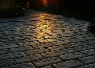 this is a picture of imprinted concrete driveway in Chesapeake, VA